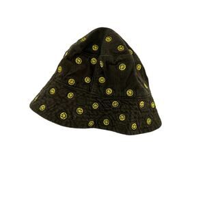 Happy Face Olive Green Hat